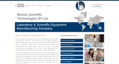 Desktop Screenshot of bionicsscientific.com